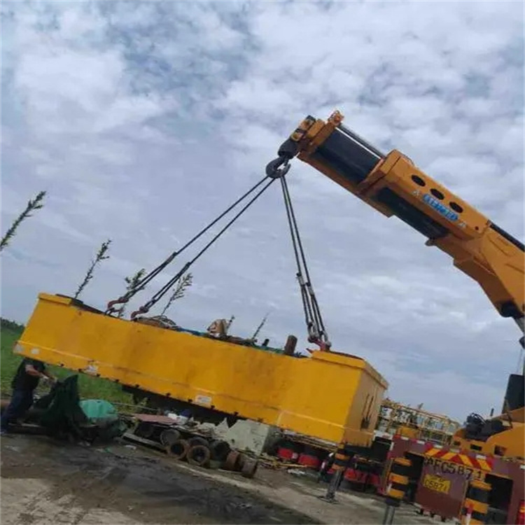 东西湖吊运集装箱的吊车